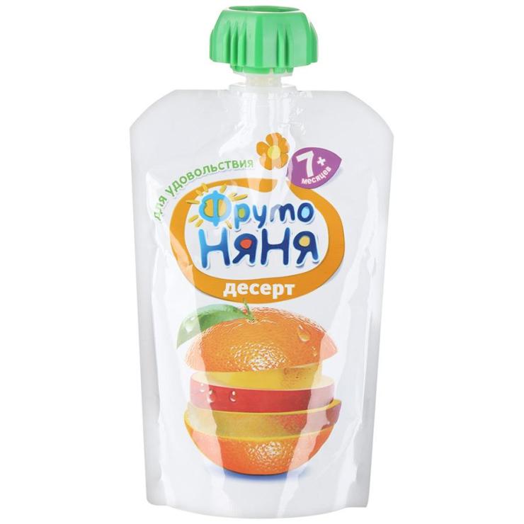 Десерт фрутоняня 90г. Фрутоняня пюре (90 г) яблоко натуральное пауч. Десерт фрутоняня 90г. Фрутоняня 90г пюре яблоко натуральное. Фрутоняня десерт яблоко.