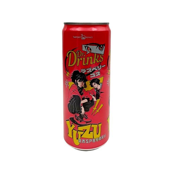 Напиток сильногазированный Dr.Drinks Yuzu-Raspberry малина 330 мл., ж/б