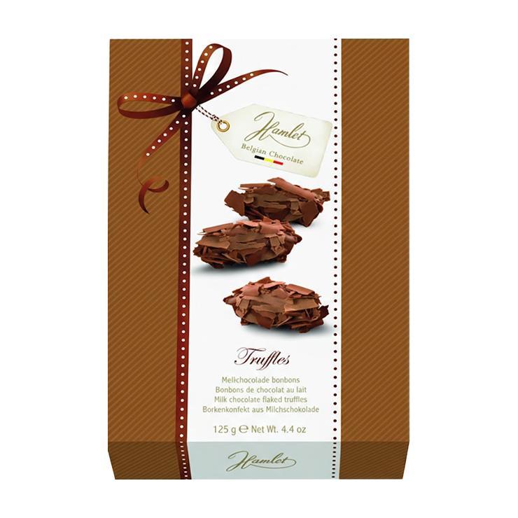 Трюфели HAMLET с хлопьями из молочного шоколада 125 гр., картон