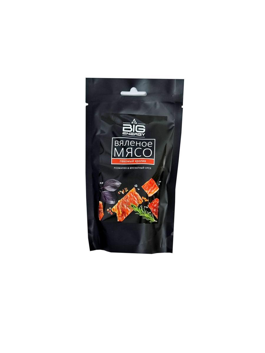 Мясо Big Energy из кролика вяленое 50 гр., дой-пак