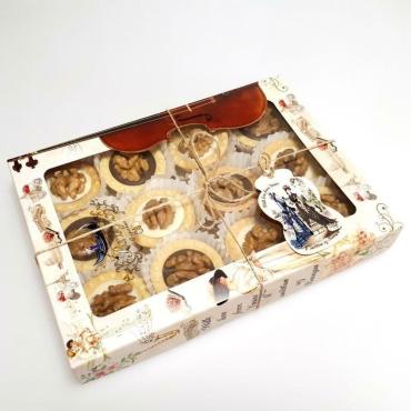 Печенье с грецким орехом, Венеция, 280 гр., картонная коробка