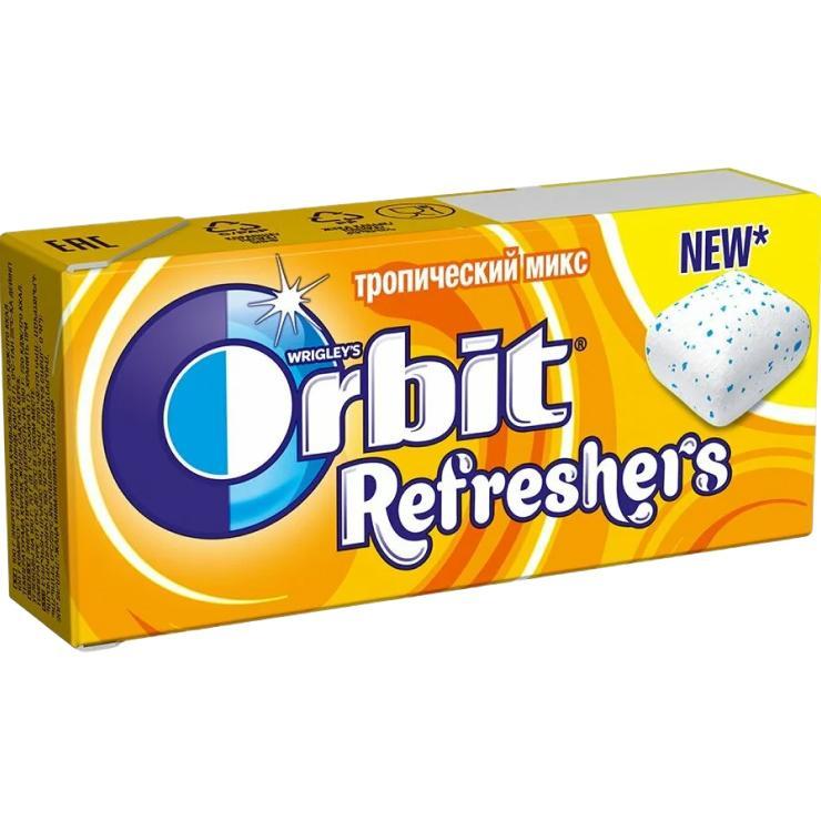 Жевательная резинка Orbit Refreshers тропический микс 16 гр., картон