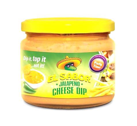 Дип-соус El Sabor Сырный с халапеньо 300 гр., стекло