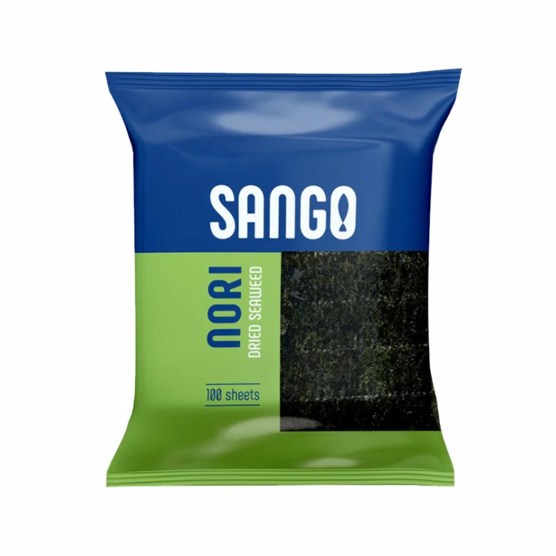 Водоросли нори Sango 100 листов 230 гр., пластиковый пакет