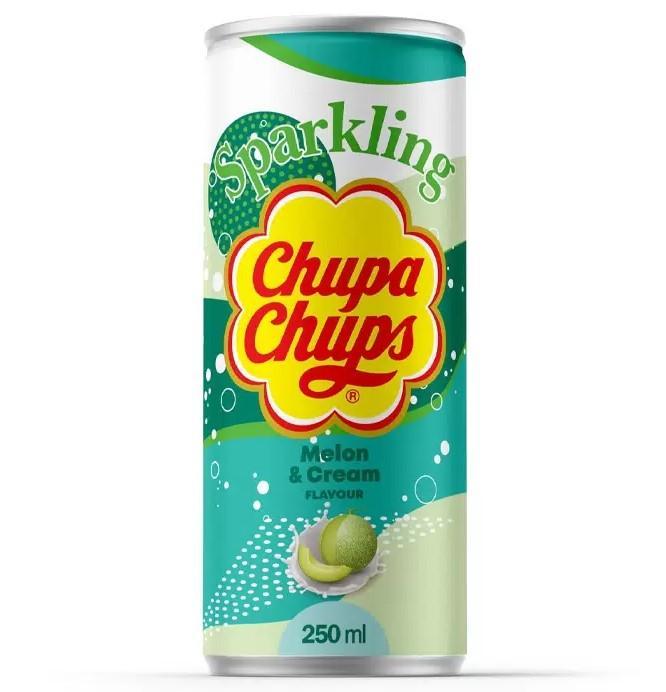 Напиток газированный Chupa Chups дыня крем 250 мл., ж/б