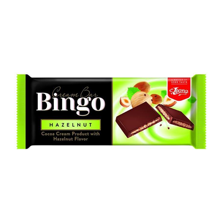 Шоколад Leona Bingo ореховая начинка 90 гр., флоу-пак