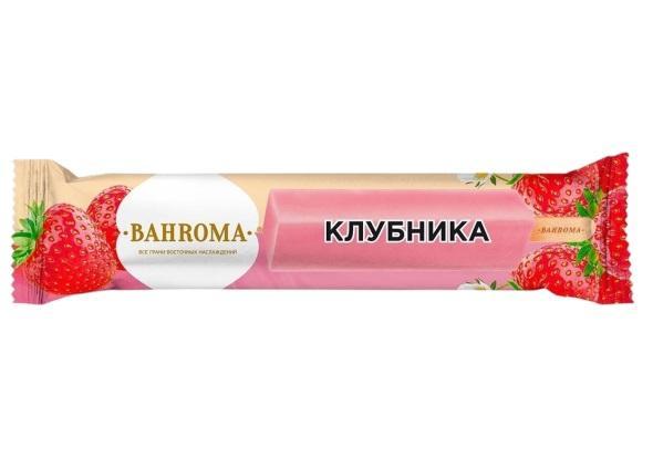 Лед фруктовый молочный Bahroma Клубника эскимо 68 гр., флоу-пак