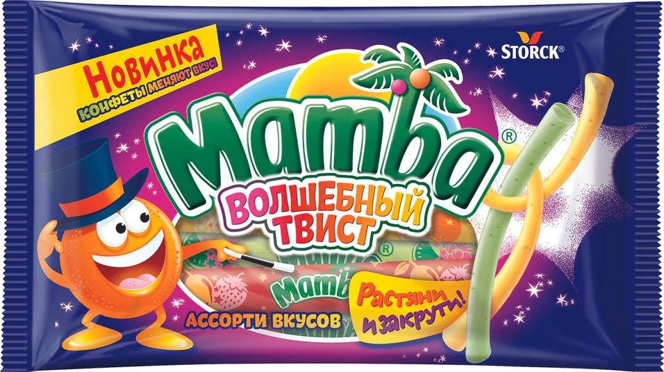 Жевательная конфета Mamba Волшебный твист 70 гр., флоу-пак