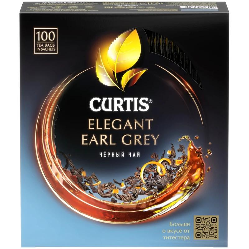 Чай Curtis Elegant Earl Grey черный 100 пак. 200 гр., картон