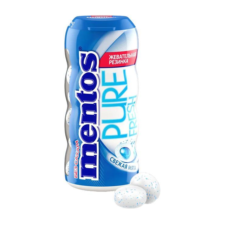 Жевательная резинка Mentos Pure Fresh Свежая мята 30 гр., пластик