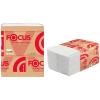 Бумага туалетная листовая Focus Premium(V-сл) 2-слойная, 250 лист/пач, 23*10,8 см, белая, флоу-пак