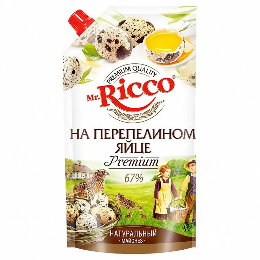 Майонез Mr.Ricco Перепелиное яйцо, 800 мл., дой-пак