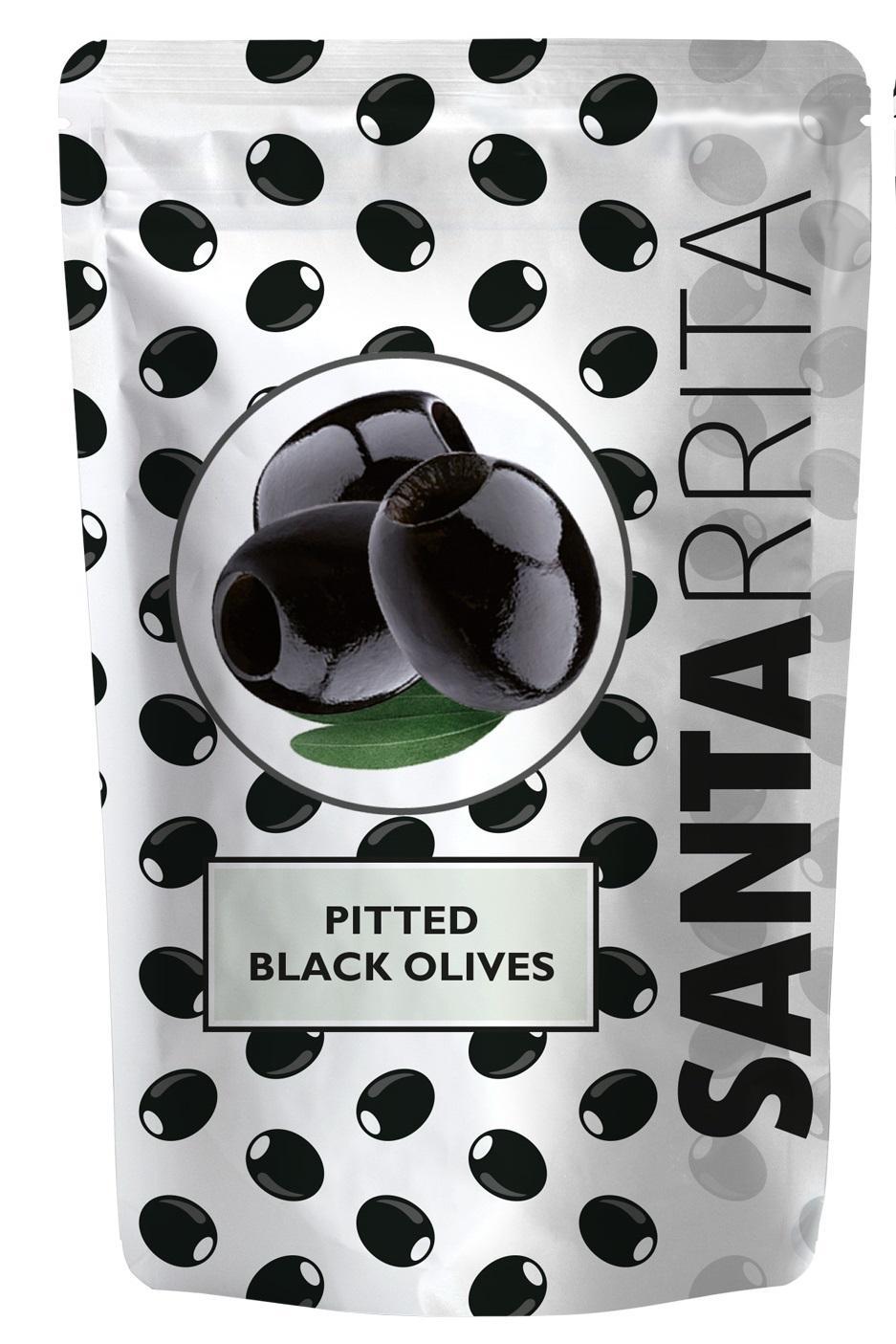 Маслины SANTARRITA без косточки 175 гр., дой-пак