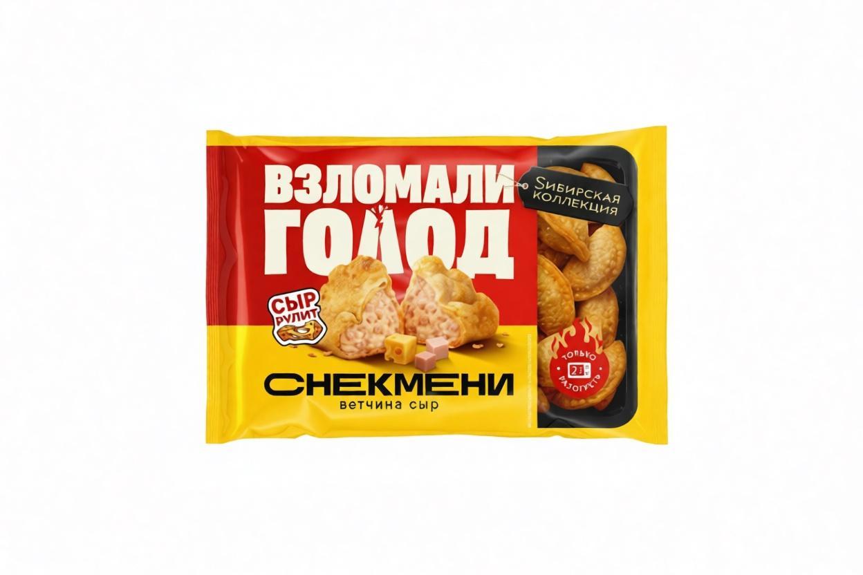 Снекмени Сибирская Коллекция ветчина-сыр 220 гр., флоу-пак