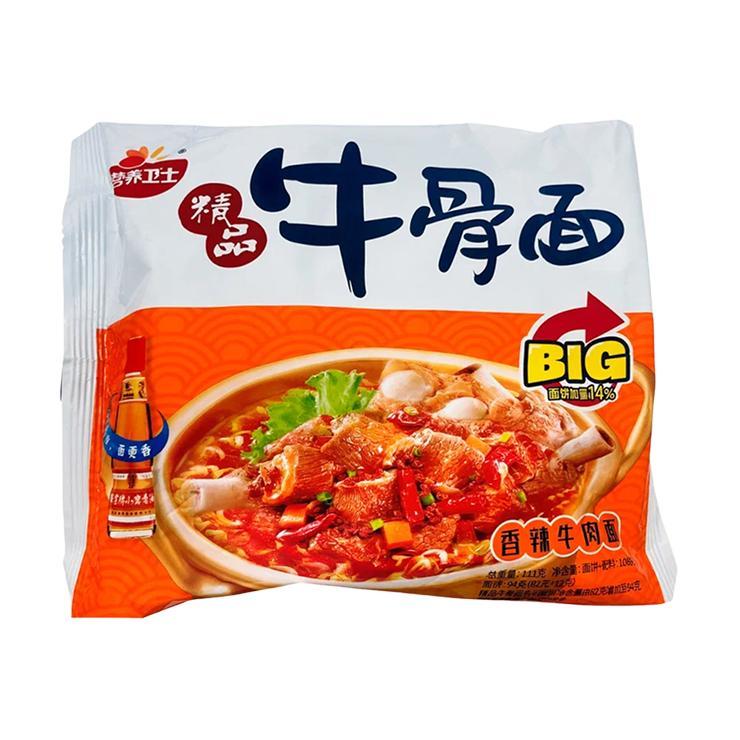 Лапша быстрого приготовления Yingyang Weishi острая говядина 108 гр., флоу-пак