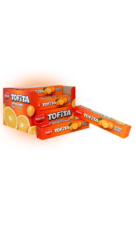 Конфета Tofita жевательная апельсин, 47 гр., картон