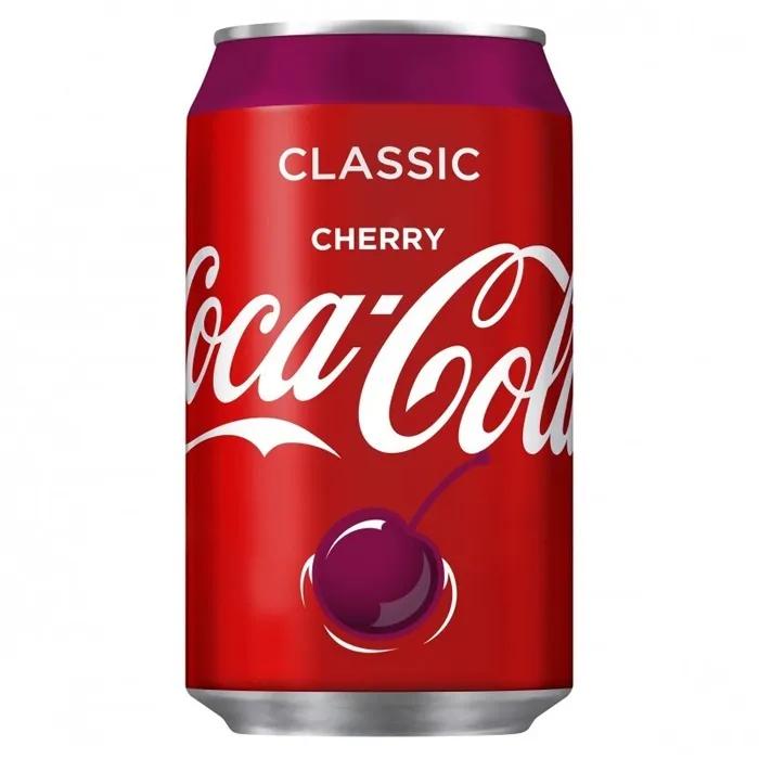Напиток газированный Coca-Cola Cherry Польша 330 мл., ж/б