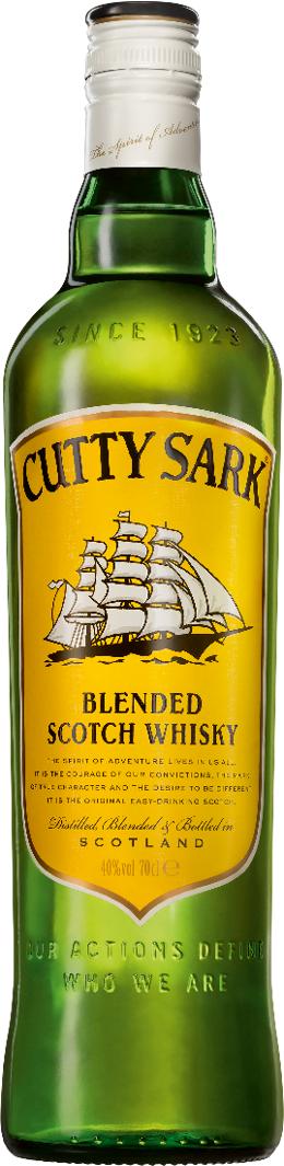 Виски шотландский купажированный Cutty Sark, 40 %, 500 мл., стекло