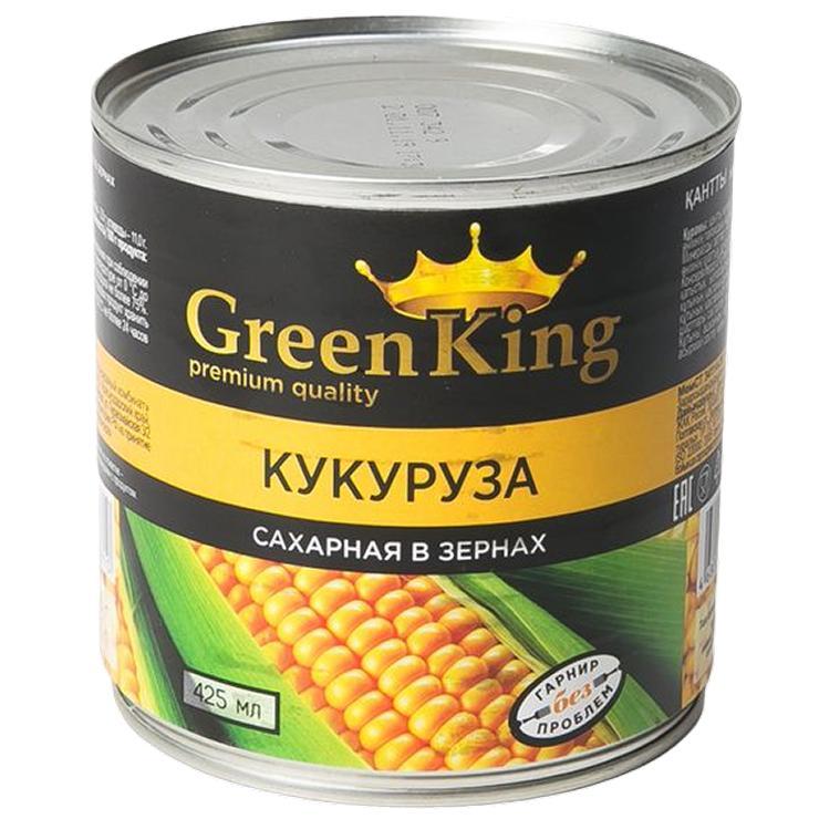 Кукуруза Green King сахарная в зернах стерилизованная 425 мл., ж/б