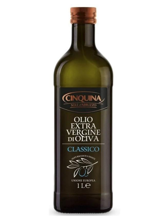 Оливковое масло Cinquina Extra Vergine Classico нерафинированное 1 л., стекло
