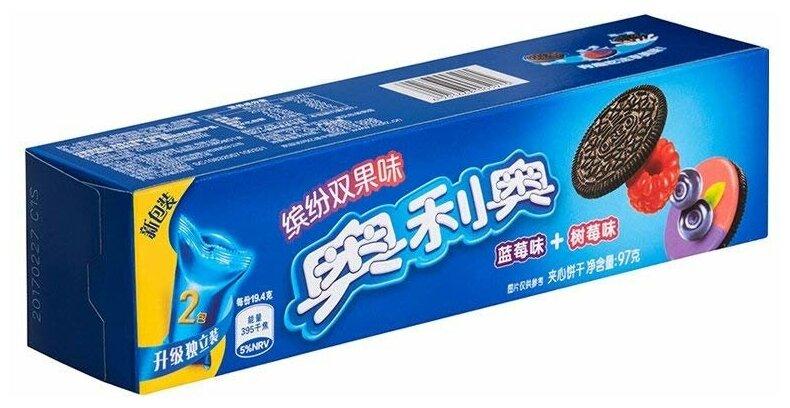 Печенье Oreo со вкусом малины и черники 97 гр., картон