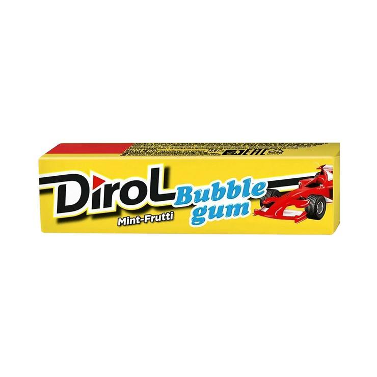 Резинка жевательная Dirol Bubble gum мята и фрукты 13,6 гр., обертка