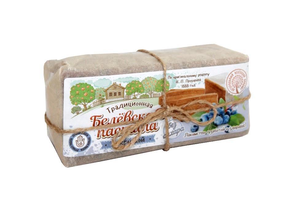 Пастила Белёвский продукт с черникой без сахара 200 гр., обертка