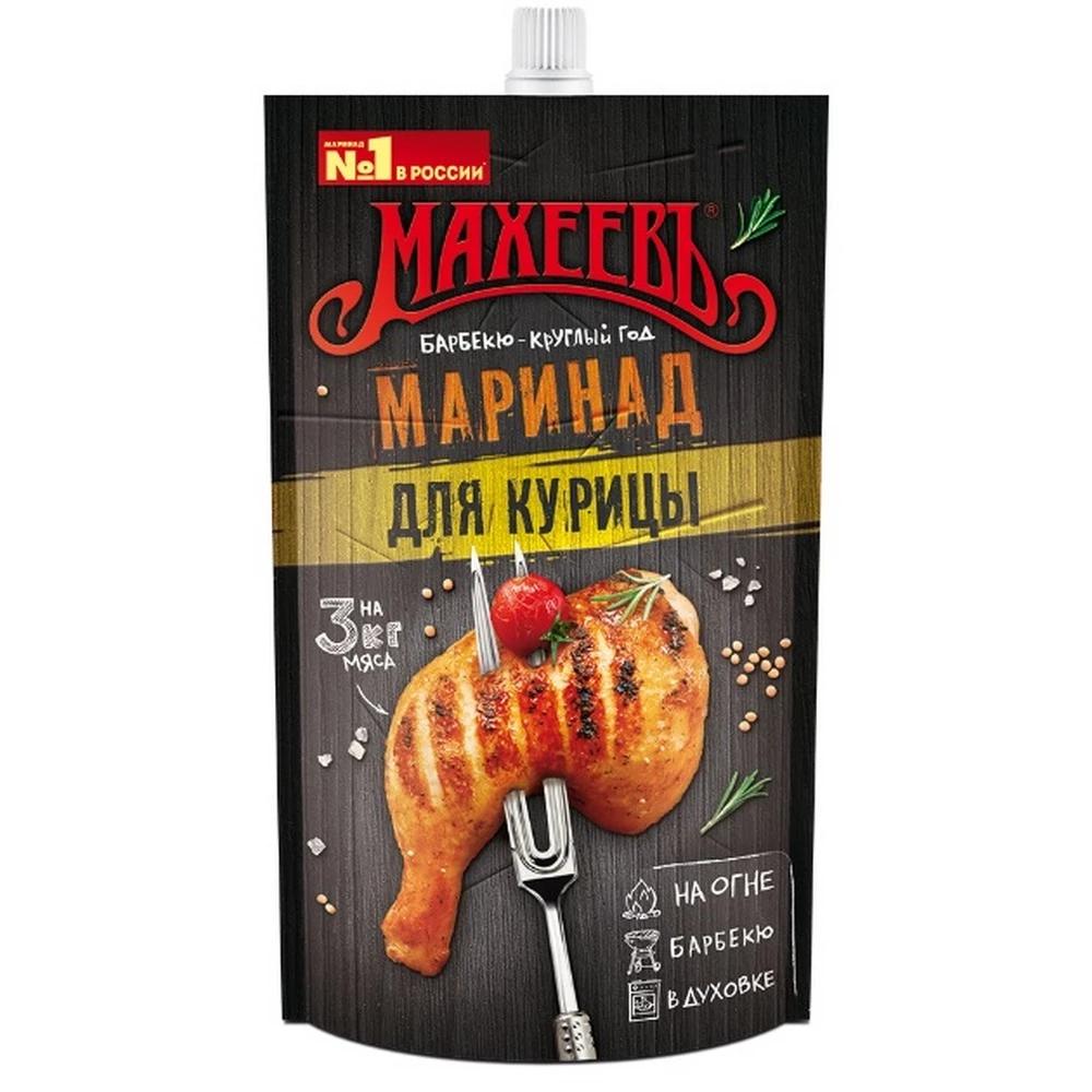 Маринад Махеевъ для курицы горчичный, 300 гр., дой-пак с дозатором