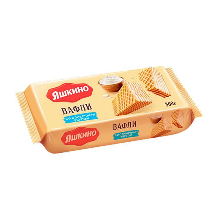Вафли Яшкино сливочные 300 гр., флоу-пак