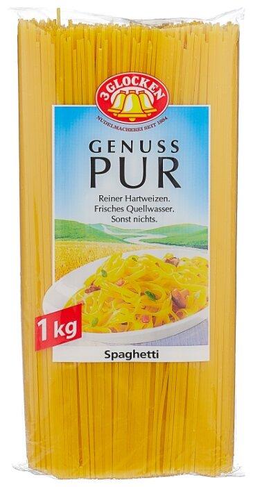 Макаронные изделия 3 Glocken Genuss Pur Spaghetti, 1 кг., пластиковый пакет