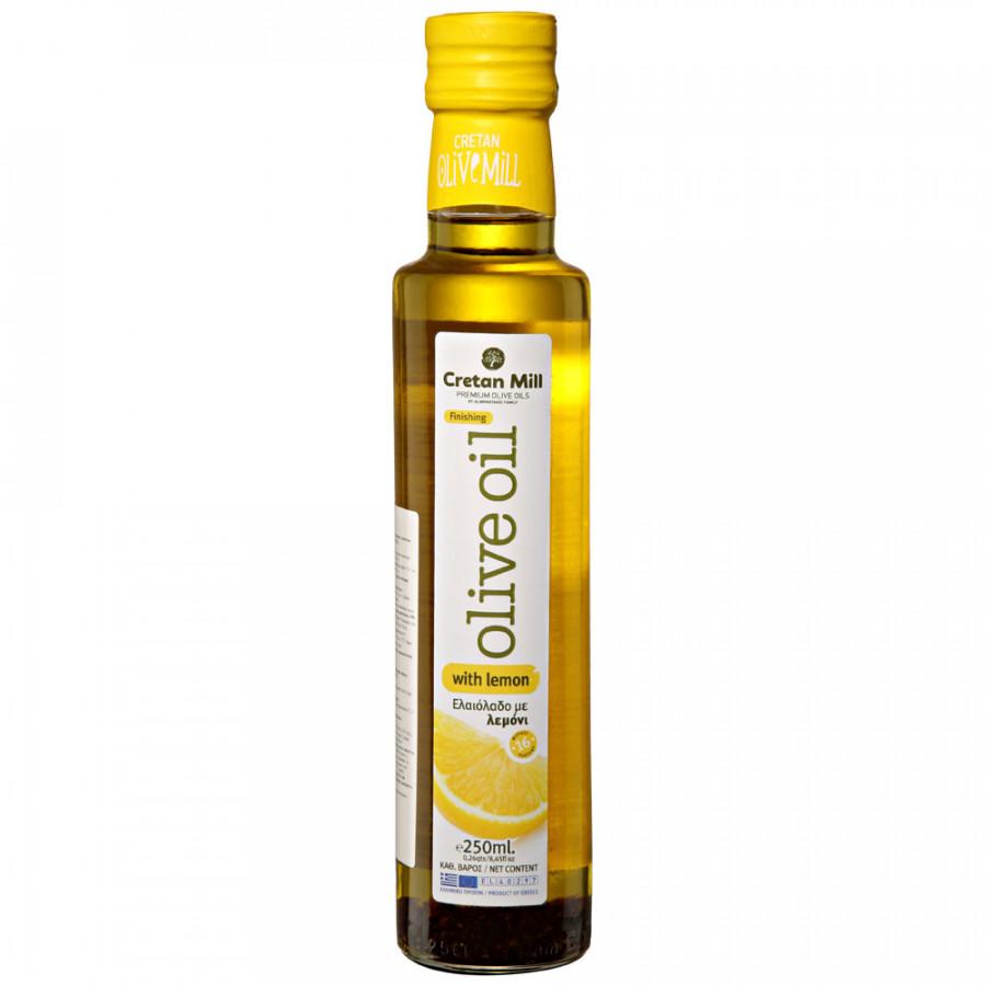 Масло оливковое Cretan Mill E.V. с лимоном 250 мл., стекло