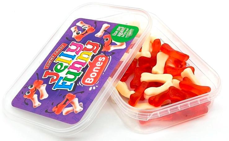 Мармелад жевательный Jelly Funny Bones кости 200 гр., пластик