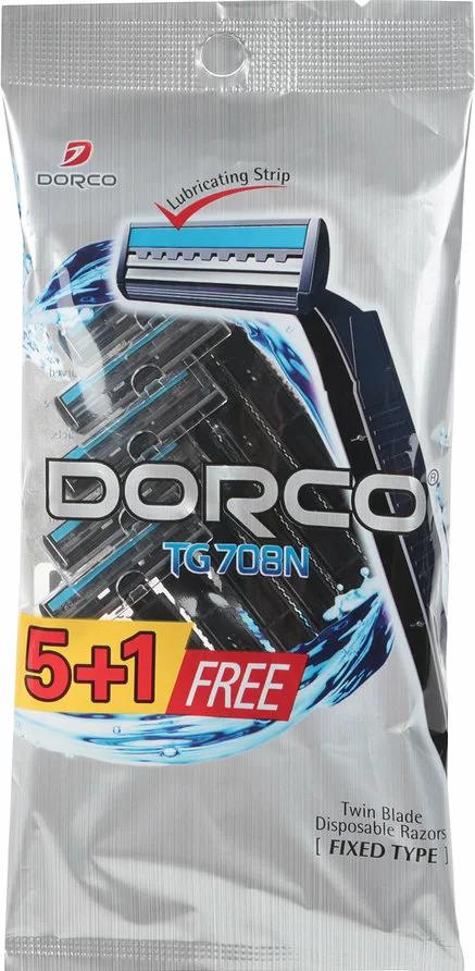Станок мужской Dorco одноразовый с двумя лезвиями 6 шт., флоу-пак