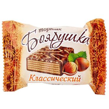 Торт вафельный Славянка Боярушка классический, 38 гр., Флоу-пак