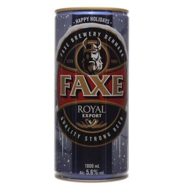 Пиво светлое фильтрованное Faxe Royal Export 5,6%, 1 л., ж/б