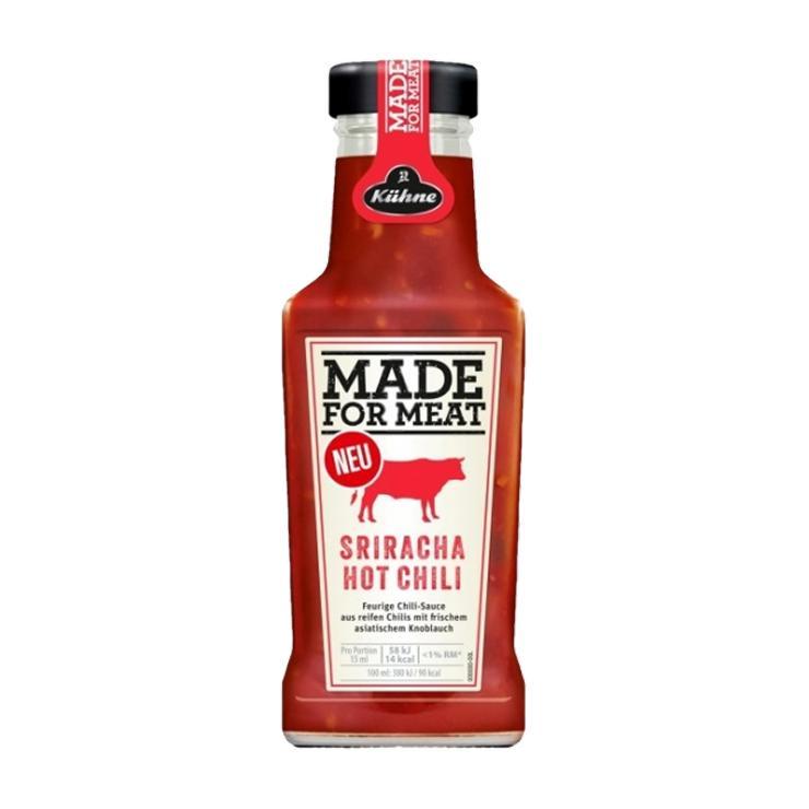 Соус Kuhne Made for Meat томатный острый с перцем чили 235 мл., стекло