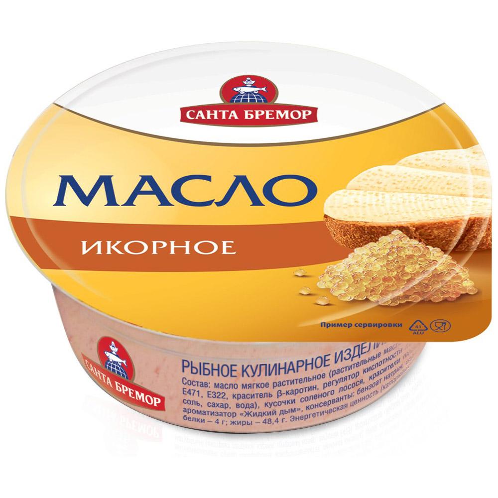 Масло Санта Бремор икорное бутербродное, 100 гр., пластик