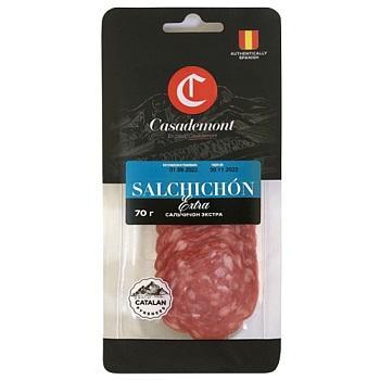 Колбаса Casademont Сальчичон Экстра нарезка 70 гр., ПЭТ