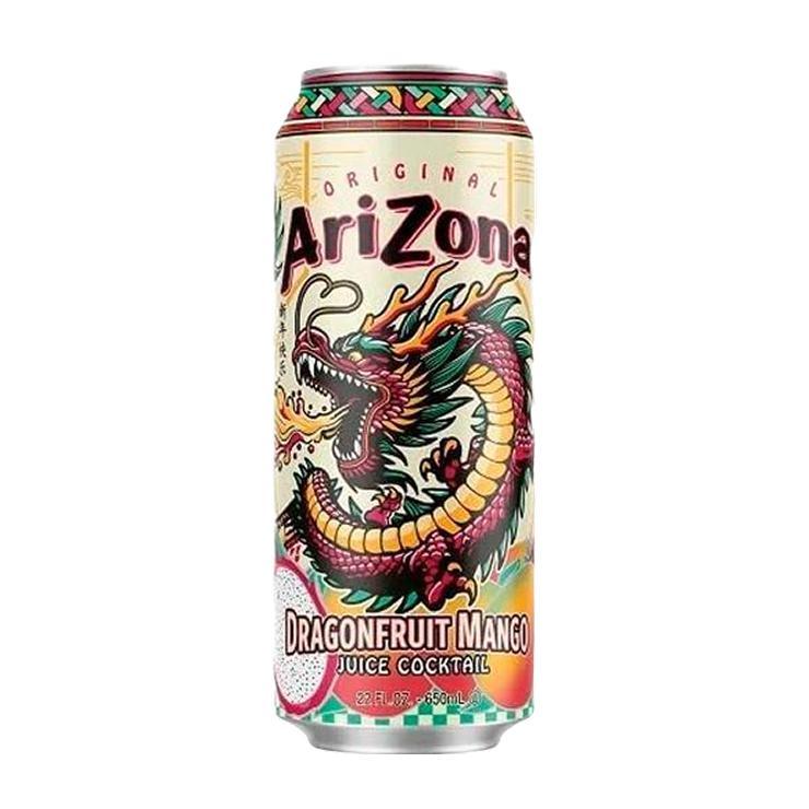 Напиток газированный Arizona Juice Cocktail Dragonfruit Mango США 650 мл., ж/б