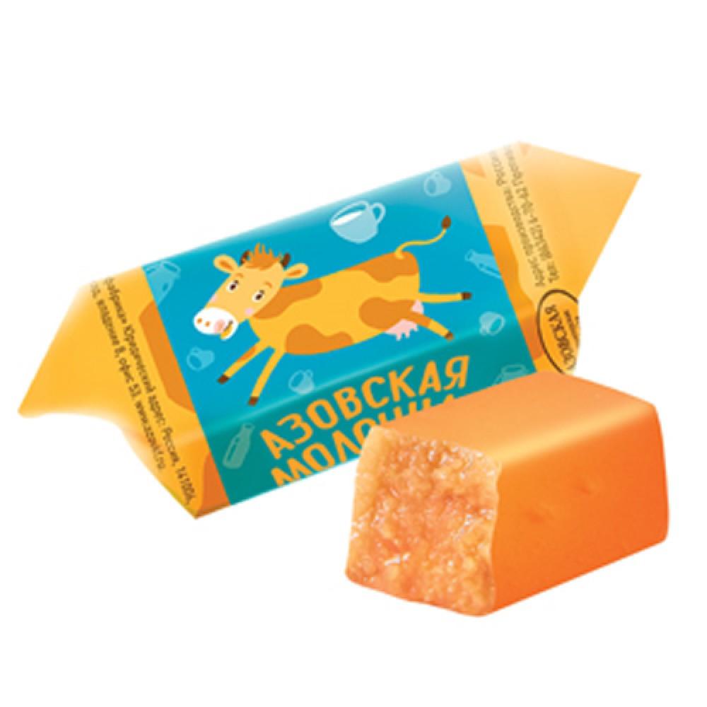 Конфеты Азовская КФ Азовская молочная 1 кг., флоу-пак