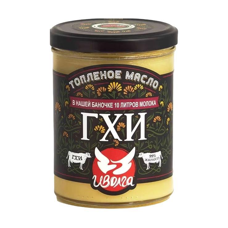 Масло топленое Иволга ГХИ 99% 330 гр., стекло