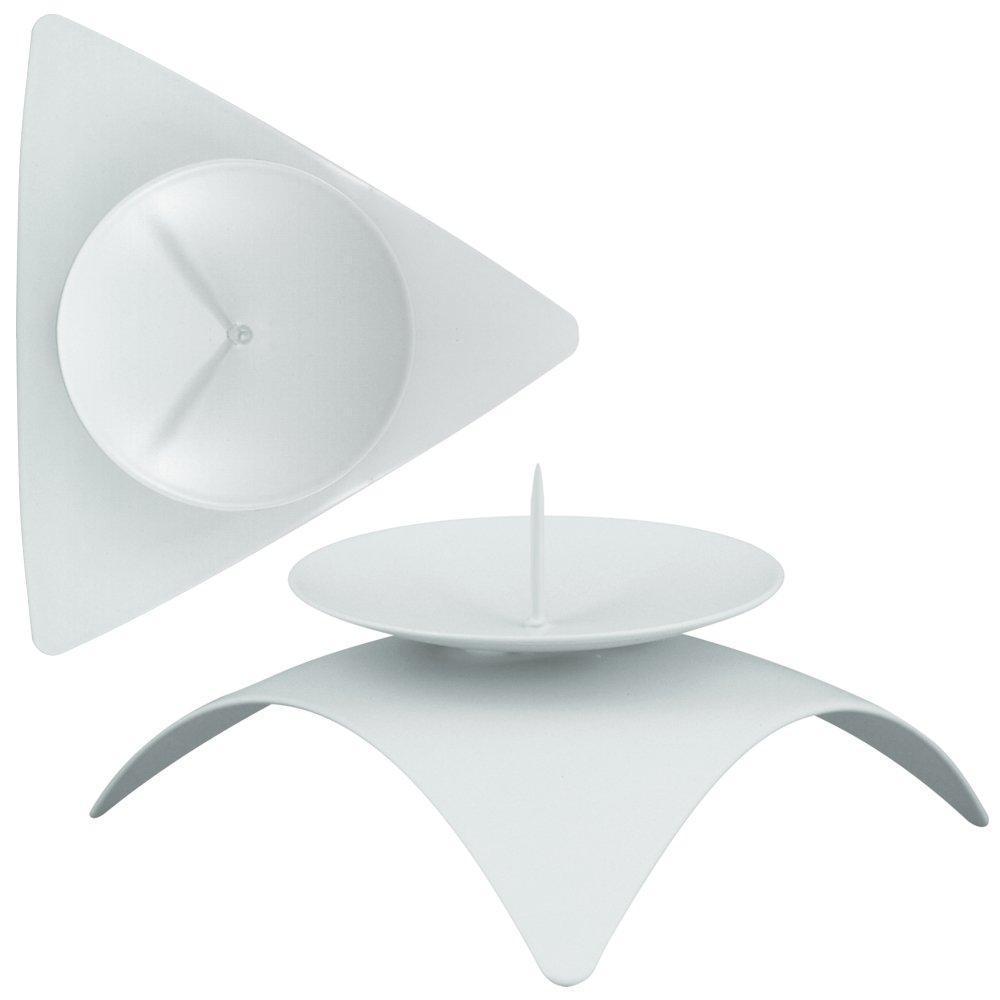 Подсвечник Мультидом гармония белый 12х5,5х3,5 см., пакет