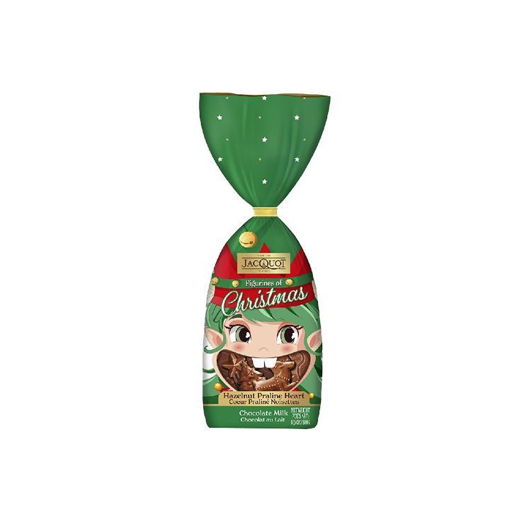Шоколад JACQUOT фигурки с ореховой начинкой 250 гр., пакет