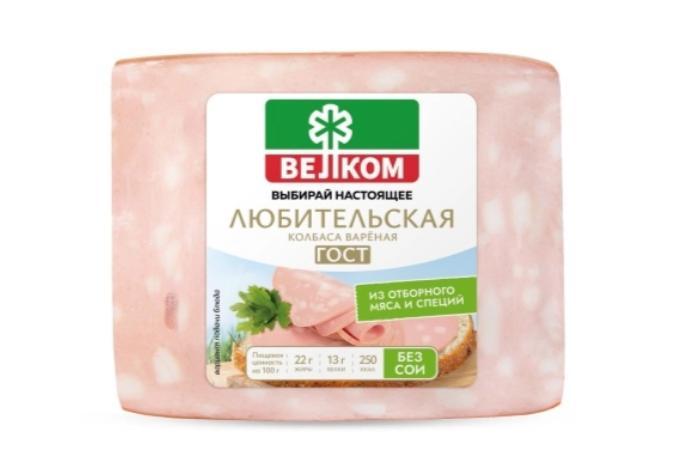 Колбаса Велком Любительская н/о кусок, 400 гр., в/у