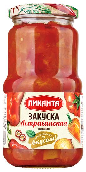 Закуска овощная Пиканта Астраханская, 460 гр., стекло