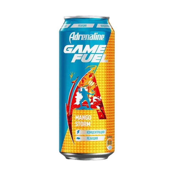Напиток энергетический Adrenaline Rush Game Fuel манго 450 мл., ж/б