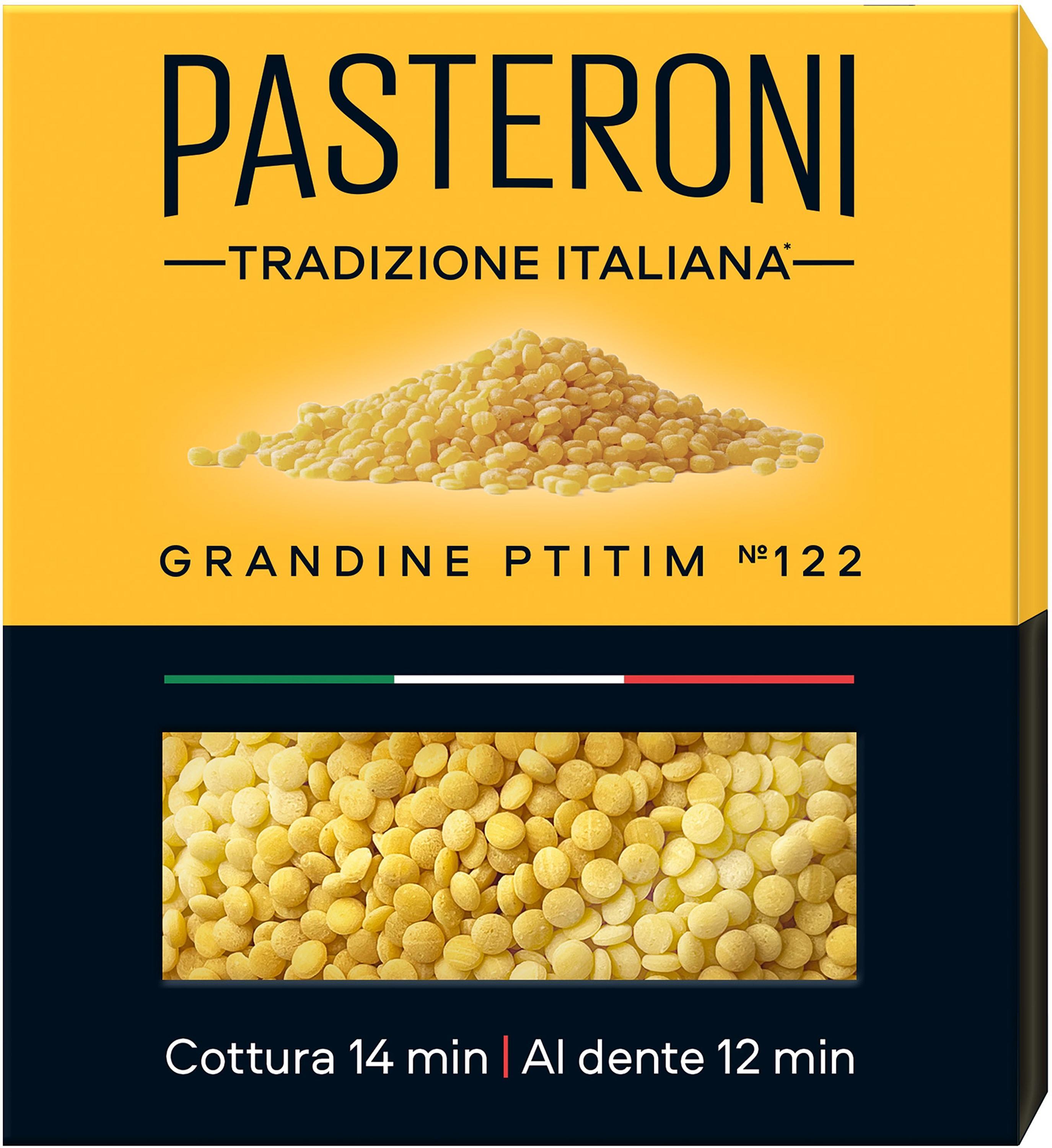 Макаронные изделия Pasteroni Grandine Ptitim №122 400 гр., картон