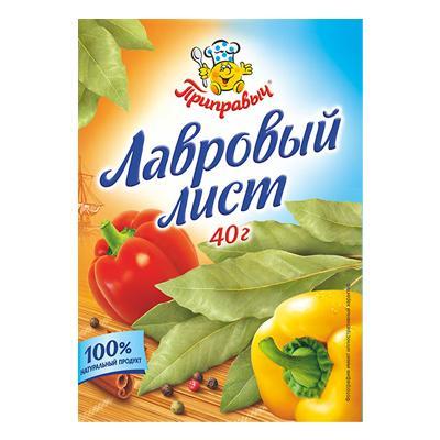 Лист лавровый Приправыч, 40 гр., картон