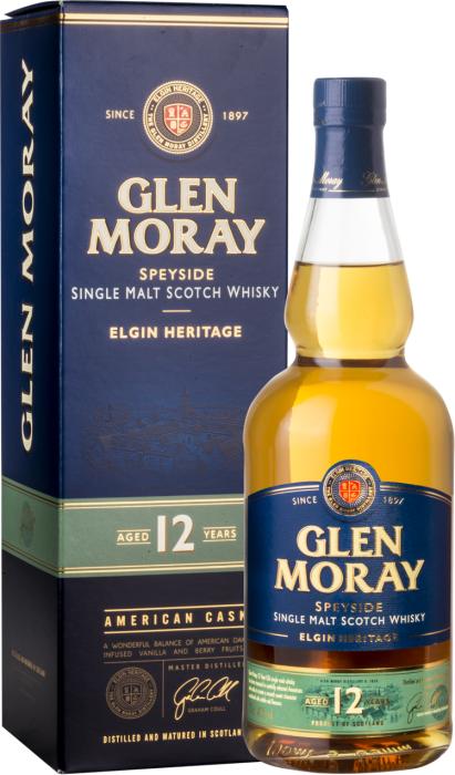 Виски Glen Moray 12 лет Шотландия 700 мл., картон