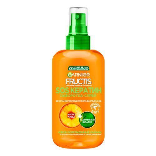 Сыворотка Garnier Fructis SOS спрей-кератин филлер для очень поврежденных волос 200 мл., флакон с дозатором